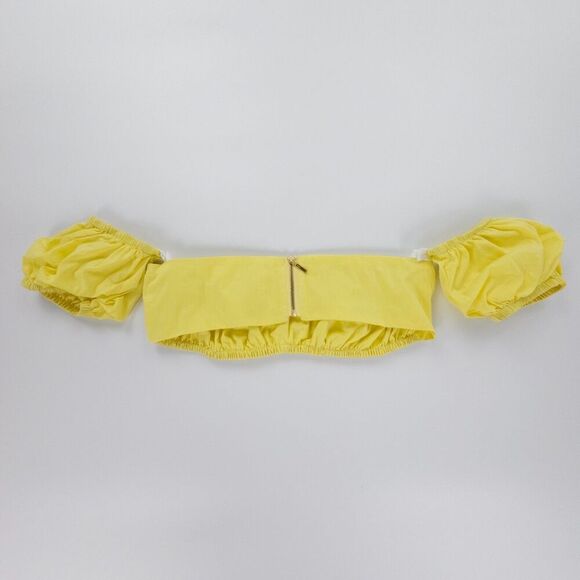 NWT Alamour Resort Eva Matching Set Yellow Romantic Puff Sleeve Coquette Lolita - Picture 6 of 14